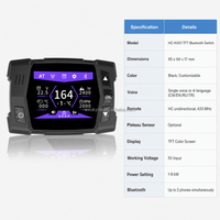 OkyRie HC-K007 Interruptor de Calefacción de Aire Diésel con Controlador LCD Morado 12V/24V Universal para Camión, RV, Cámper, Barco 2KW 5KW 8KW