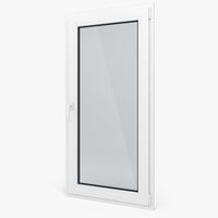 Ventana Abatible de PVC con Doble Acristalamiento, Vidrio Aislante, Eficiencia Energética, Insonorizada, Ventana de PVC para Vivienda, Villa o Apartamento