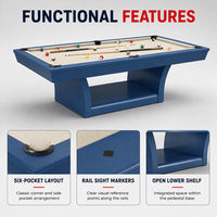 Table de billard 2-en-1 convertible sur mesure de 7 et 8 pieds pour salle de jeux à domicile – Vente en gros
