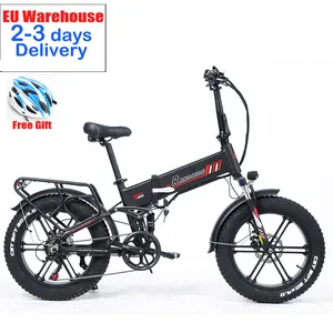 RANDRIDE Fat Tire Foldable Ebike 17Ah Hybrid E Bikes Adult Speed Off Road Electric Bike With High Quality