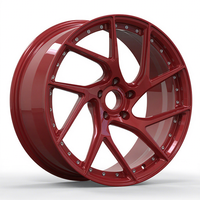 Jantes monobloc forgées en aluminium TR 17/18/19 pouces pour voitures, finition polie, design 10 rayons, ajustement universel
