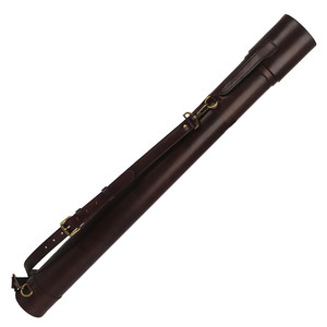 Custodia Vintage in Pelle per Canna da Pesca a Mosca, Borsa per Trasporto Canna da Pesca - Product Image 1