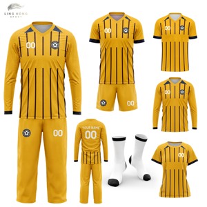 Maglie da Calcio Vintage Personalizzate, Traspiranti e ad Asciugatura Rapida, Stampa a Trasferimento Termico, Unisex per Adulti, 100% Poliestere - Product Image 1