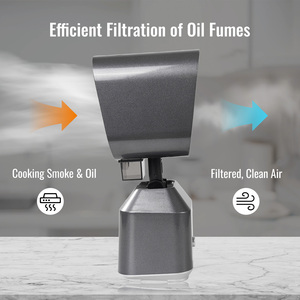 Hotte de cuisine portable à hauteur et angle réglables, filtre 3 couches pour barbecue intérieur, cuisinière et absorbeur de fumée - Product Image 3