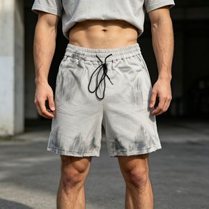 Shorts pour homme en molleton 100% coton 500 g/m², shorts amples à jambes larges pour homme, shorts avec cordon de serrage et motif singe pulvérisé par sublimation - Product Image 6