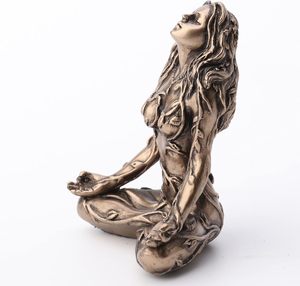 Mère <span class=keywords><strong>Terre</strong></span> <span class=keywords><strong>Gaia</strong></span> Assis Lotus Pose Résine Décor - Product Image 3