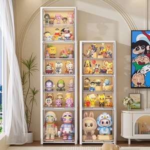 Multifunktionaler Rechteckiger Kunststoff-Bodenschrank mit Großer Kapazität für Blind Box Charaktere und Puppen-Aufbewahrung - Product Image 6