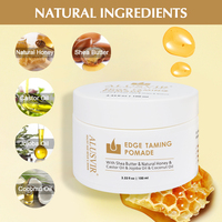 Cire coiffante bio à la senteur de miel pour cheveux bouclés, tenue extra forte, sans résidus blancs, 115 ml, marque privée, vente en gros