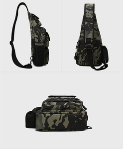 Sac de sport à la mode pour hommes sac de taille de marque poitrine unique épaule bandoulière fonctionnel tactique fronde sac à dos d'été - Product Image 2