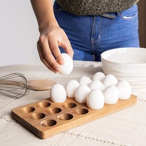 Custom Portable 18 Grids Rustic Wooden Holder Tray <b>for</b> <b>Kitchen</b> Food <b>Storage</b> in Living Room Countertop Space - Product Image 4