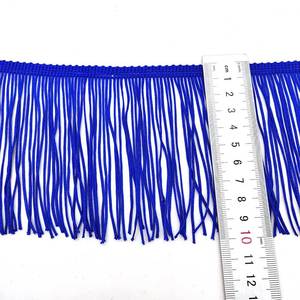 Passamaneria in <span class=keywords><strong>pizzo</strong></span> con frange verticali in poliestere colorato, larghezza 10 cm (4 pollici), per accessori costumi da ballo latino e <span class=keywords><strong>tende</strong></span> - Product Image 5