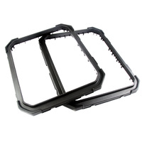 Boîte arrière et boîtes latérales en plastique pour moto 25L-100L, accessoires étanches, ensemble de cadre central