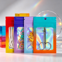 Sacs refermables en Mylar holographique de 0,16 mm, scellables pour l'emballage de confiseries, de gelées, de conserves et d'échantillons alimentaires
