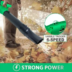 เครื่องเป่าลมใบไม้ไร้สายกำลังสูง 20V พร้อมปรับความเร็วได้ 6 ระดับ สำหรับงาน DIY ใช้พลังงานจากแบตเตอรี่ รุ่น CB-20B - Product Image 3