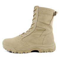 Bottes tactiques en cuir pour hommes, best-seller, respirantes, confortables, semelle en caoutchouc antidérapante, résistantes à l'usure, amortissantes, avec soutien de la cheville