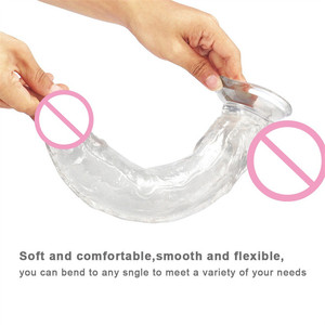 人工リアルシリコンペニスビッグソフトプラスチック12インチディルド女性大人の大人のおもちゃ - Product Image 5