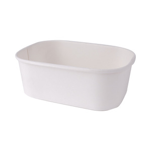 Contenants d'emballage écologiques biodégradables personnalisés, boîtes en papier carrées jetables de qualité alimentaire pour la restauration à emporter - Product Image 1