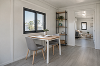 Maison préfabriquée de luxe en conteneur, 3 chambres avec cuisine et séjour, entièrement équipée, maison familiale modulaire