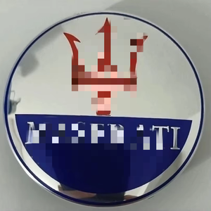 Couvre-roue Ghibli President GTS 60 mm avec <span class=keywords><strong>logo</strong></span> <span class=keywords><strong>Maserati</strong></span> Trident en finition noir/rouge/argent pour <span class=keywords><strong>Maserati</strong></span> - Product Image 3