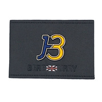 Logo de marque étiquette de patch en cuir gaufré personnalisé avec étiquette en métal patch en cuir pour vêtements sac à main patch étiquette en cuir