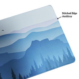 Alfombrilla de Escritorio Personalizada con Diseño de Montaña Azul, Alfombrilla de Ratón para Juegos ODM XXL con Bordes Cosidos para Computadora, Oficina, Teclado, Portátil - Product Image 2
