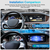 Sistema Android de Pantalla Dual NaviHua de 12.3 Pulgadas para Mercedes-Benz Clase S W222 2014-2017 con CarPlay Inalámbrico