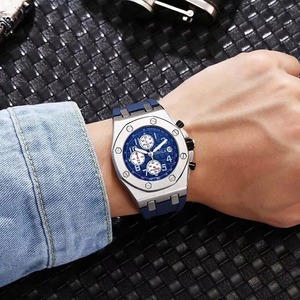 Relojes de Lujo para Hombre, Diseño Moderno, Plateados, Resistentes al Agua, de Cuarzo, para Buceo - Product Image 2