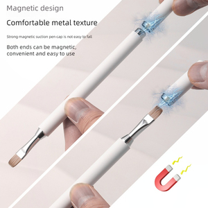 Ensemble complet de pinceaux pour nail art, pinceau liner à manche métallique rond, pinceaux professionnels pour salon de manucure, peinture au gel UV, pinceaux pour nail art - Product Image 4