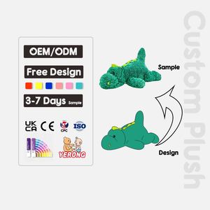 Juguete de Peluche Pequeño Personalizado, Diseño de Dinosaurio a Medida, Peluche con Peso Personalizado, Juguete de Peluche Personalizado - Product Image 5