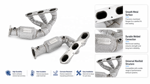 Collettori di Scarico AsiaLink in Acciaio Inox T304 da 1,5mm per Porsche 987.1 Boxster <span class=keywords><strong>Cayman</strong></span> 2.7L 05-08 con 3 Anni di Garanzia - Product Image 6