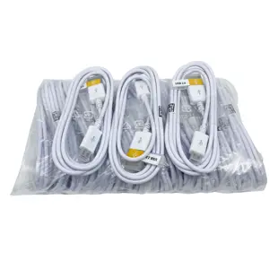 Wholesale 1.35m White Android Phone Charging Data Cable Micro USB Cable V8 android data cords For samsung S4 S5 S6 NOTE4