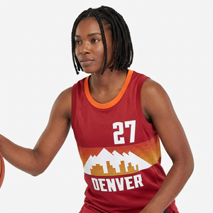 Maillot de basket-ball pour femme Denver Murray 27, débardeur en mesh sublimé, respirant, sans manches, vêtements de sport - Product Image 2