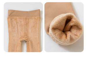 Collants en polaire pour enfants, automne-hiver, couleur chair, taille plus, élastiques, sexy, taille haute, collants thermiques en <span class=keywords><strong>laine</strong></span> - Product Image 5