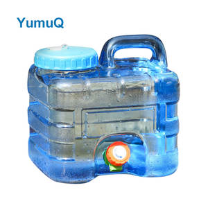 Seau en plastique YumuQ de 10 à 20 litres (5 gallons) pour le camping, la cuisine, les pique-niques, les barbecues, <span class=keywords><strong>avec</strong></span> <span class=keywords><strong>robinet</strong></span>, pour l'eau potable - Product Image 2