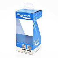 Boîte d'emballage de présentation au détail en papier recyclable avec fenêtre et languette personnalisées, pour accessoires électroniques, logo personnalisé