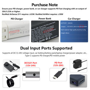 Chargeur de cordon d'alimentation 24V 3.75A nouvel adaptateur AC/DC pour <span class=keywords><strong>Resmed</strong></span> <span class=keywords><strong>S9</strong></span> Series <span class=keywords><strong>ResMed</strong></span> <span class=keywords><strong>S9</strong></span> Elite <span class=keywords><strong>S9</strong></span> AutoSet <span class=keywords><strong>S9</strong></span> VPAP ST CPAP Machine - Product Image 5