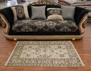 Handmade Oushak Turkish Accent <b>Rug</b> 100% Vegetable Dye 6x9 Ft Custom Size Options Abstract Pattern Wool and Cotton Material - Product Image 1