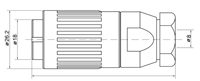 PW20F-2A Diamant-Typ industrielle wasserdichte elektrische Steck verbinder 2-14P Multi Anwendung Power & Mikrowelle Kabelst ecker