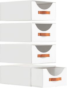 Contenedores y cajones de almacenamiento de gran tamaño Cajones de estante apilables con organizadores de armario para dormitorio Sala de estar debajo de la cama Oficina - Product Image 5