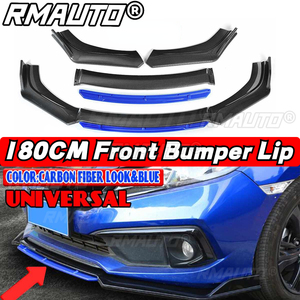 4Pcs Universal Car Front Bumper Lip <b>Splitter</b> Diffuser Spoiler Bumper Chin Body Kit for Honda for KIA for Mazda for BMW for Audi - Product Image 1
