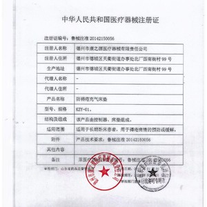Colchón de aire antidecúbitos Kzy 01 para pacientes postrados en cama con controlador y almohadilla, capacidad de carga de 300 kg, origen Shandong - Product Image 1