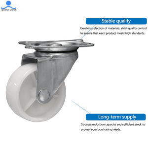 <span class=keywords><strong>3</strong></span> Inch 4 Inch Meubel Draaibare Kar Verplaatsbare Universele Wiel Industriële Apparatuur Wit Pp Licht Caster - Product Image 4
