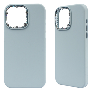 เคสโทรศัพท์สุดหรูสำหรับ iPhone ones เคสโทรศัพท์ซิลิโคนเหลวพร้อมที่ป้องกันเพชรตกแต่ง fundas silicona carcasas Para celular - Product Image 3