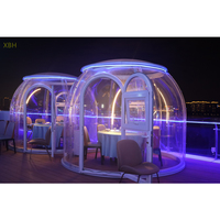 Dôme géodésique en polycarbonate léger 100% de luxe de Shanghai pour maisons de villa vertes