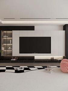 Moderno Soporte de TV de Madera Maciza Ecológico para Sala de Estar y Apartamento, Mueble de TV Multifuncional para Montar en la Pared - Product Image 3