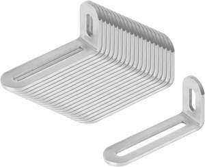 מוצרי פלדה מותכת בהתאמה אישית מוצרי פלסטיק מתכווננת l סוגר בפינה נירוסטה - Product Image 3