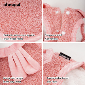 Pakaian Anjing dan Kucing Cheepet Best <span class=keywords><strong>Sale</strong></span>, Mantel Ramah Kulit Anjing, Produk Hewan Peliharaan Kucing, Desain Kelinci, Rompi Bulu Anjing untuk Kucing - Product Image 5