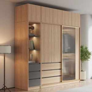 Armario de Madera para Dormitorio, Diseño Personalizado, Venta al por Mayor de Fábrica, Armario Blanco para Ropa, para Uso Doméstico - Product Image 4