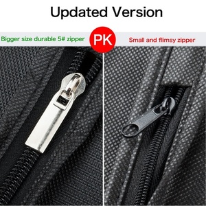 Free Design Durable Reusable PVC Polyester Dust Cover Duff Clothes Fashionable Travel Suit <b>Garment</b> <b>Bag</b> with Zipper - Product Image 4