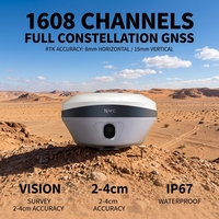 Récepteur GNSS RTK F8 multi-constellations 1608 canaux avec levé visuel pour l'agriculture et la construction civile